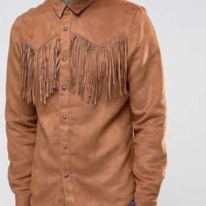 Western Overshirt with Fringe